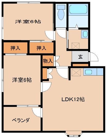 レクセル・オナイＢの物件間取画像